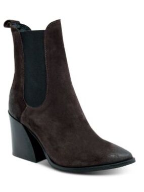 Charles David - Pointed Toe Suede-Elastic Boots